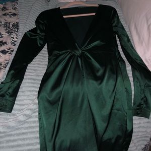 sugar free dress hunter green